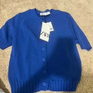 Zara Kids Royal Blue Cardigan